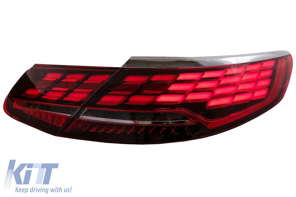 KT Pair LED Rear Lights Merc S-Class Coupe C217 Cabrio A217 15-17 S63 S65 LHD