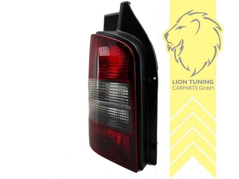LT Halogen Rear Lights VW T5 Bus Multivan Caravelle Transporter red black LHD