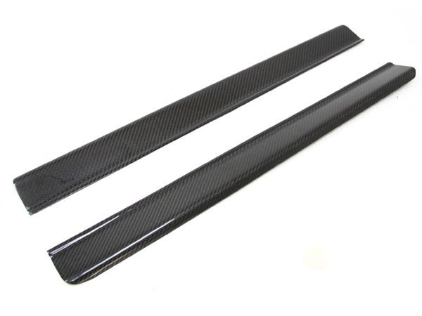 DTK New Pair 986 Boxster 996 911 97-05 Door Sill Trims - Plain Carbon Fibre