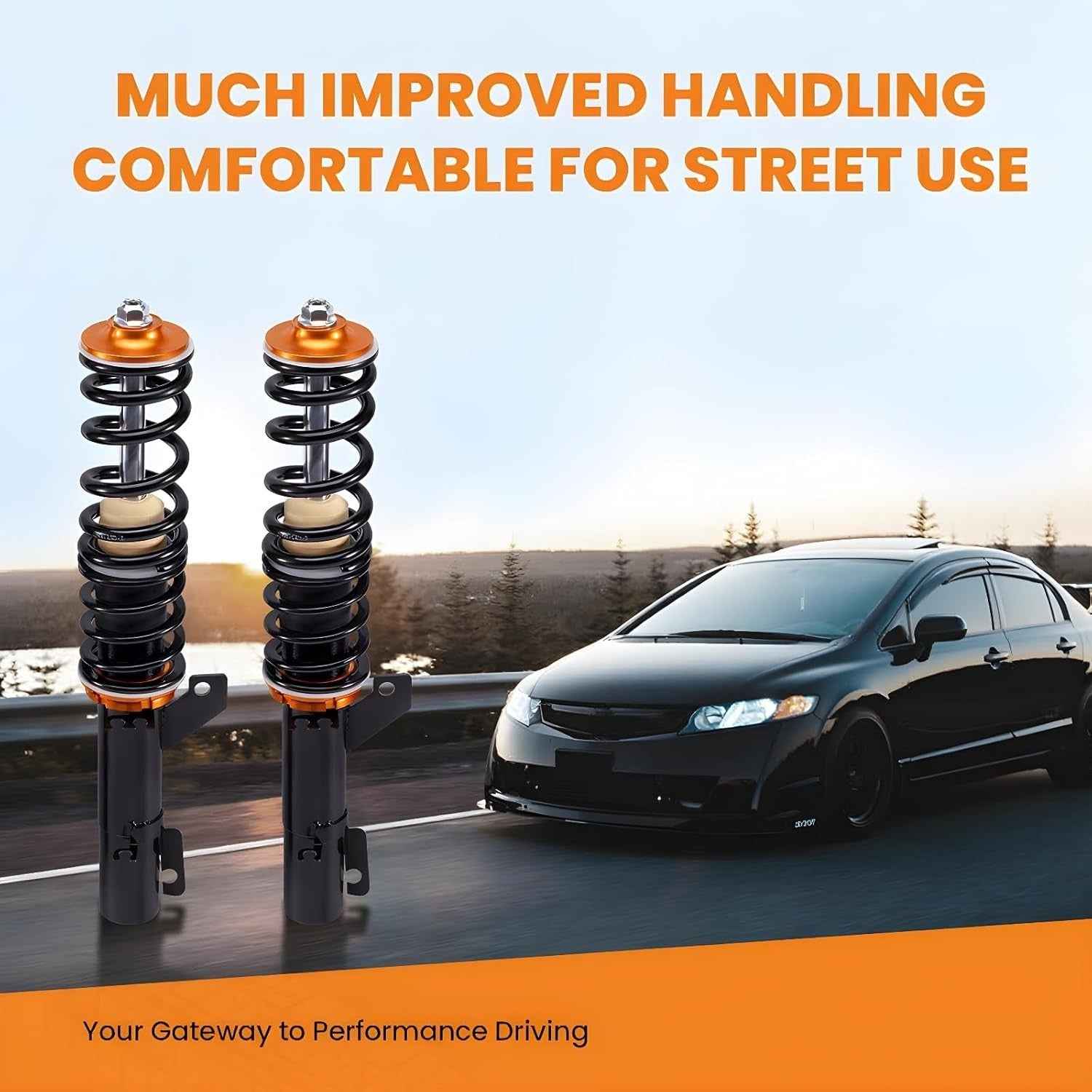 MXPR Coilovers Kit Audi TT Mk1 8N Quattro 98-06 1.8T 3.2 VR6 02 Coupe Roadster