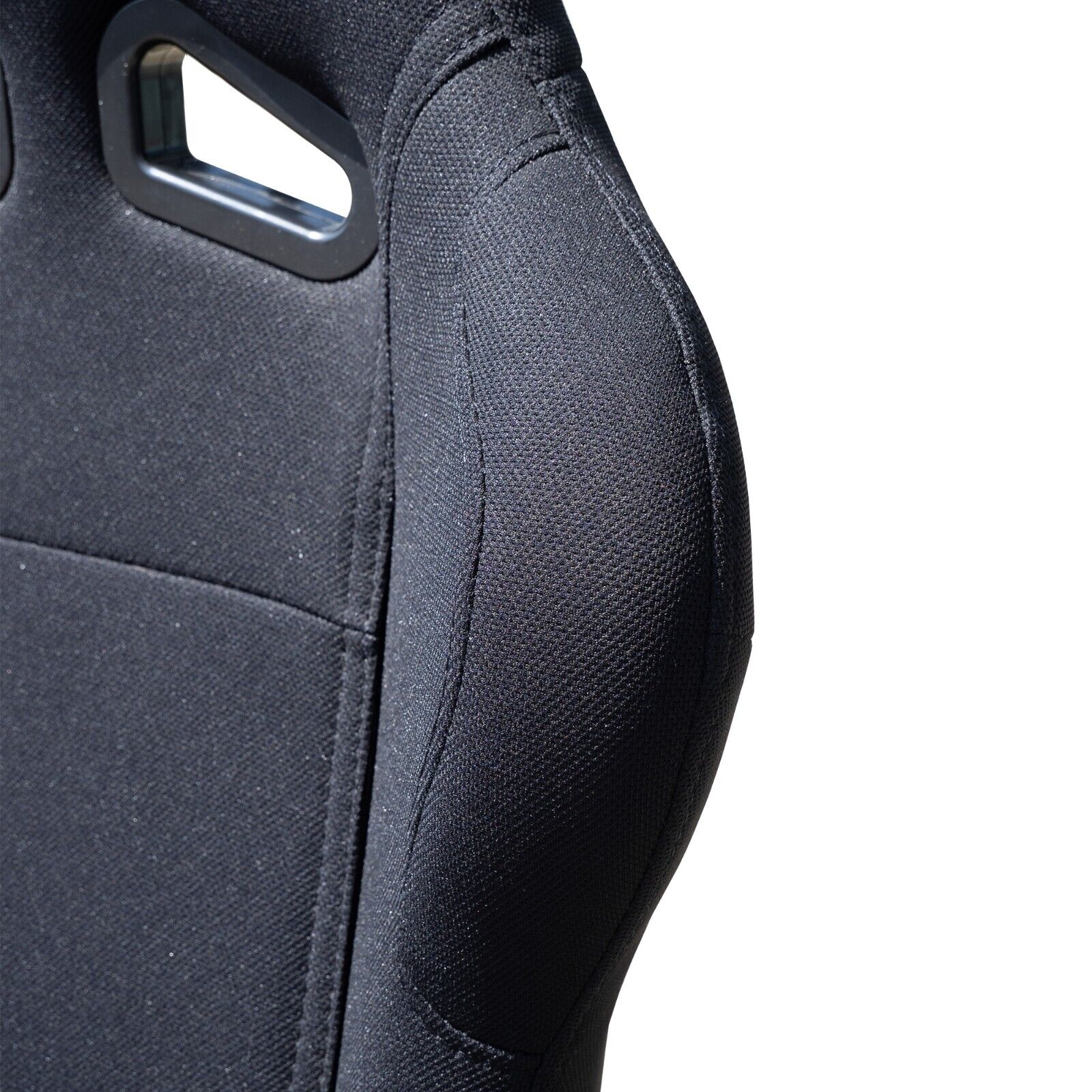 Simoni Racing x1 MAX Universal Reclining Sports Bucket Seat +Runners Black Textile UK Stock