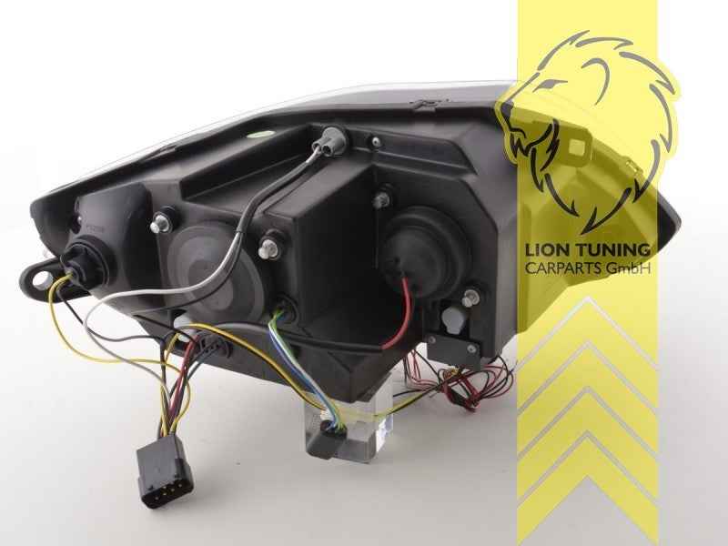 LTG Pair LED DRL Dyna Headlights BMW Z4 E85 Roadster E86 Coupe 03-08 Black LHD