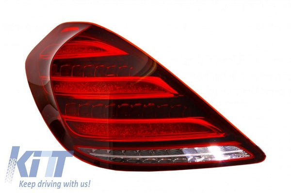 KT Pair LED Sequential Rear Lights Tail Lamps Mercedes S-Class W222 13-17 LHD