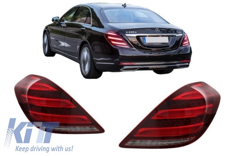 KT Pair LED Sequential Rear Lights Tail Lamps Mercedes S-Class W222 13-17 LHD