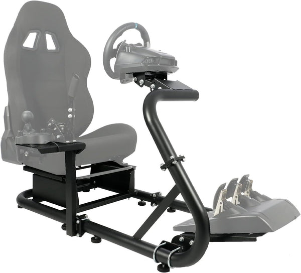Driving Game Sim Racing Frame Rig - Add Seat Wheel Pedals Xbox PS PC Console F1