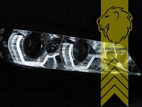 LTG Pair LED DRL Dyna Headlights BMW Z4 E89 Roadster Coupe Black Xenon HID LHD