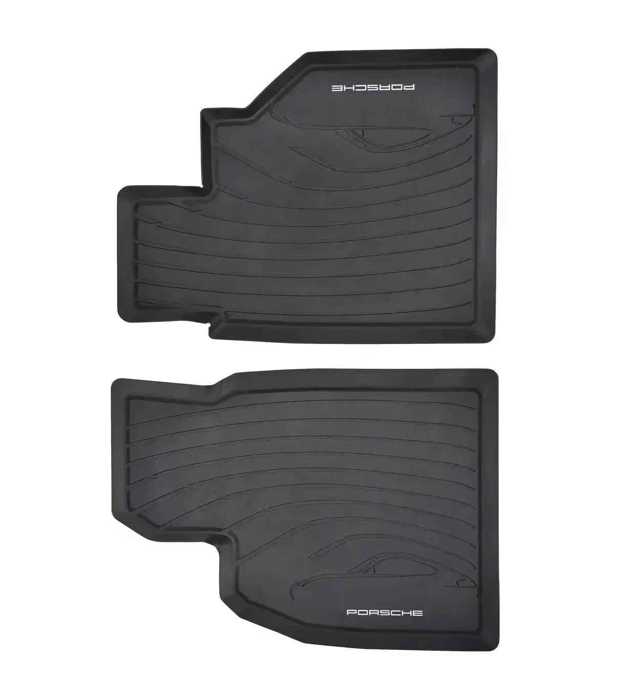 OE Porsche Rubber All-weather Winter Floor Mats Black 986 Boxster & 996 911 RHD