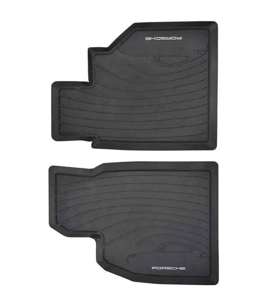 OE Porsche Rubber All-weather Winter Floor Mats Black 986 Boxster & 996 911 RHD