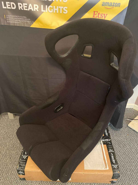 AST BS6 x1 Universal Bucket Seat Black Fixed Back +slides Car & Racing Simulator
