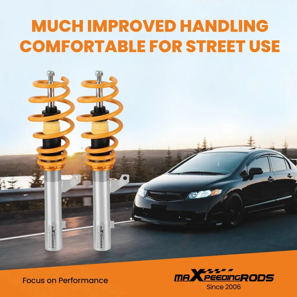 MXPR Adjustable Height Lowering Coilovers VW Caddy 2K Mk3 2004-2015 1.6 1.9 2.0