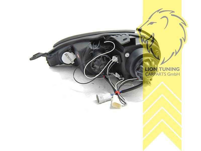 LTG LED Halo DRL Headlights Mazda MX 3 MX-3 MX3 EC 91-97 black EXPORT ONLY