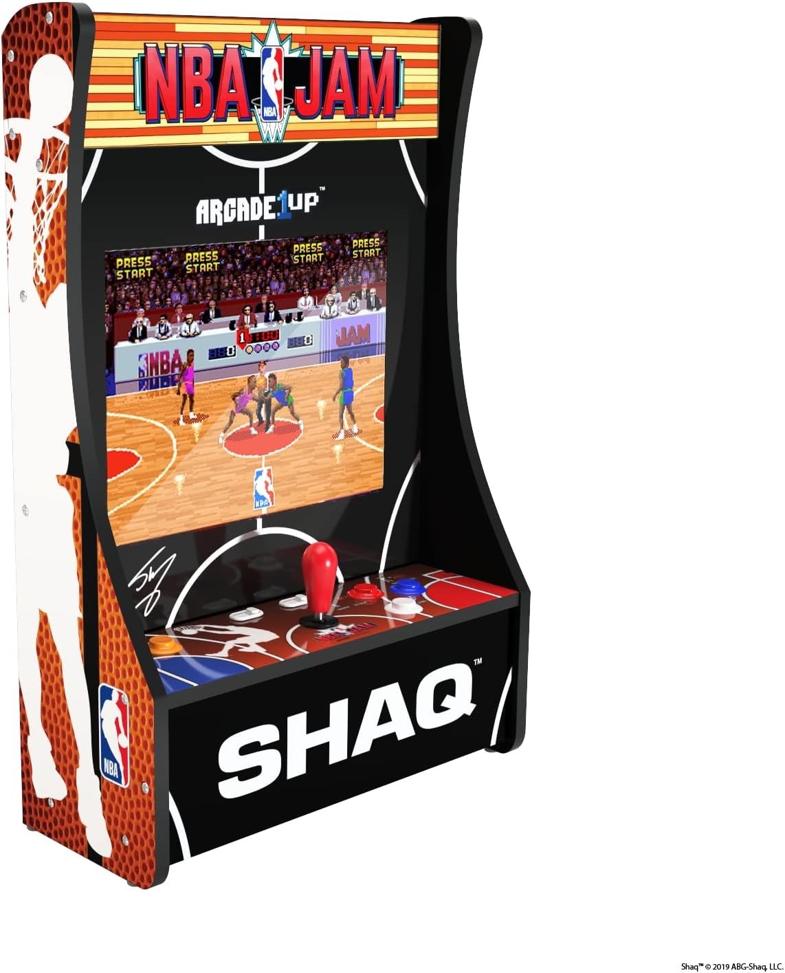 UK Arcade1Up Partycade NBA Jam Shaq Edition Arcade Machine 17" LCD 3 Games