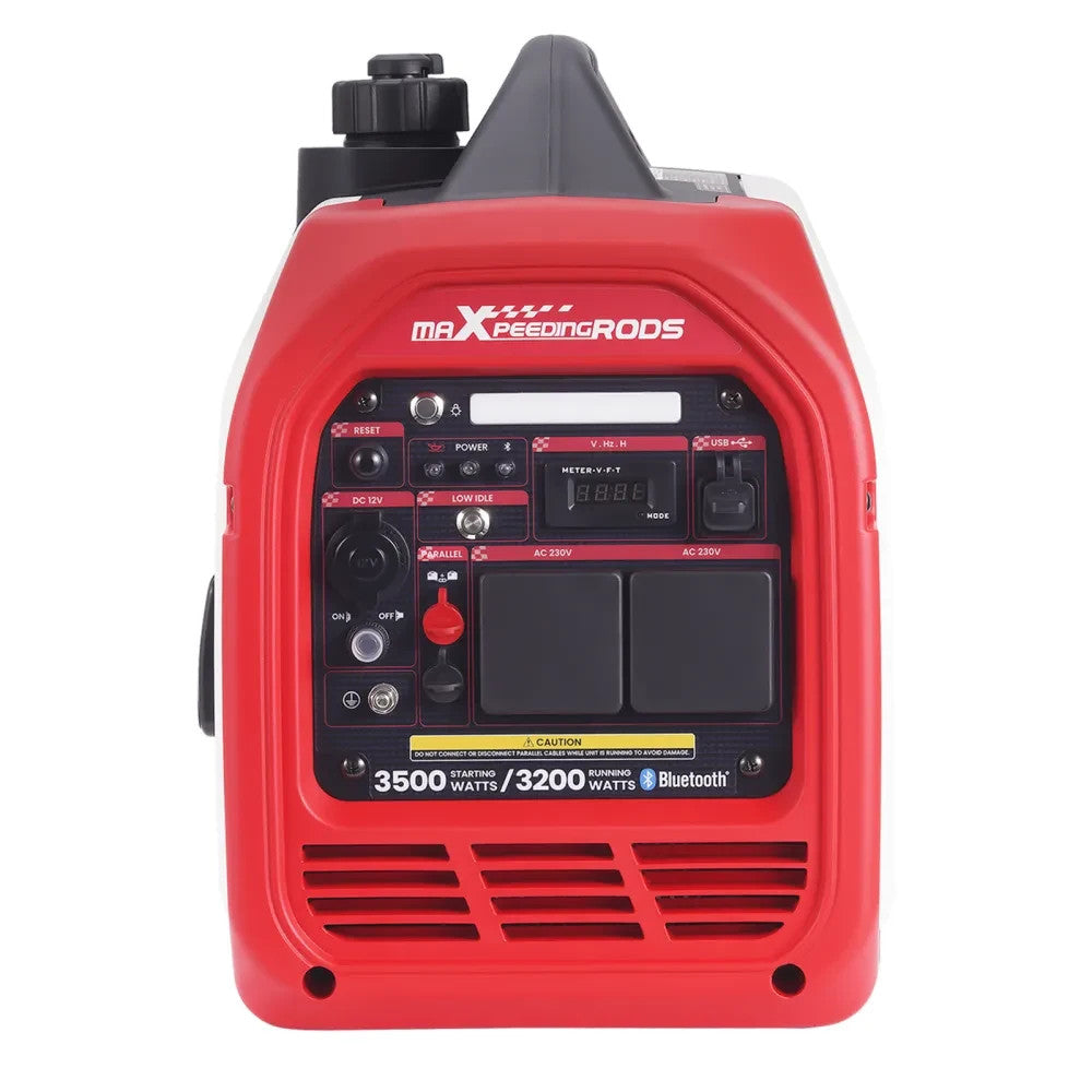 MXPR 3500W Portable Inverter Generator Quiet Camping Power Supply Digital Displa