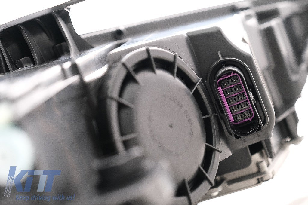 KT LUXE Pair Full LED DRL Seq Dyna Headlights Audi A3 8V Pre-Facelift 13-16 LHD