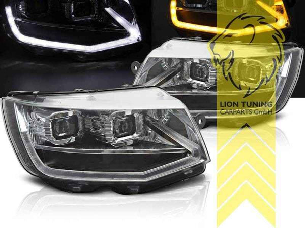 LTG Pair LED DRL  Lightbar Headlights VW T6 15-19 Van Caravelle Transporter LHD