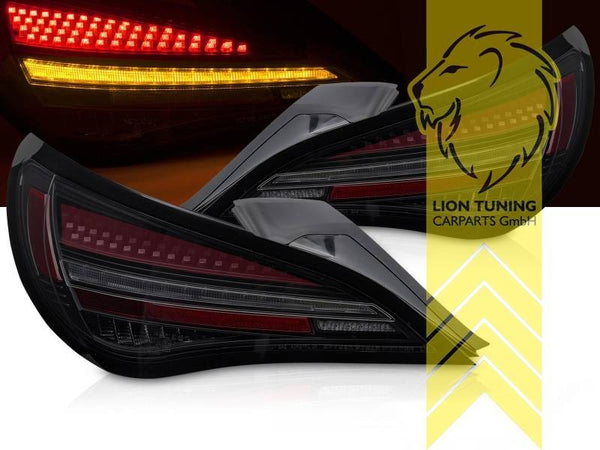 LTG Pair LED Rear Lights Tail Lamps Mercedes CLA C117 Facelift 13-18  black LHD