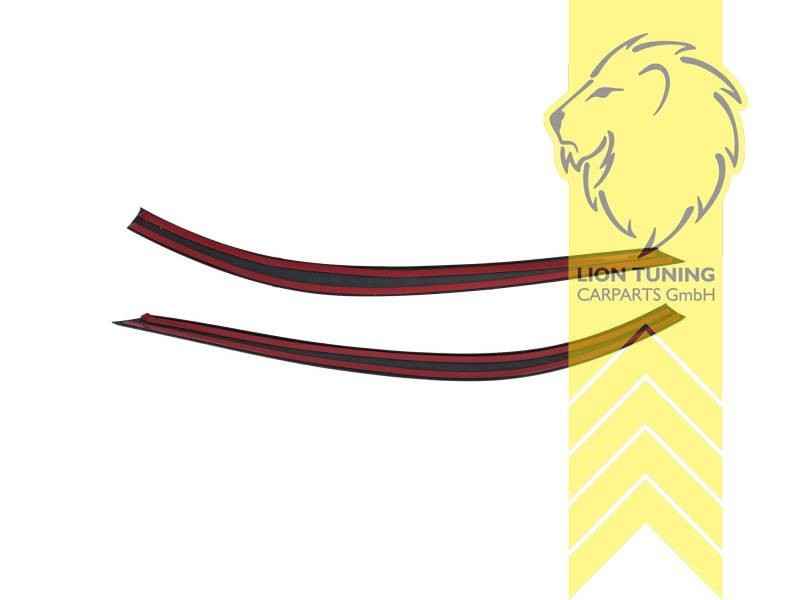 LT Headlight eyebrow covers shades trims VW Tiguan 5N 5AN 11-16 glossy black ABS