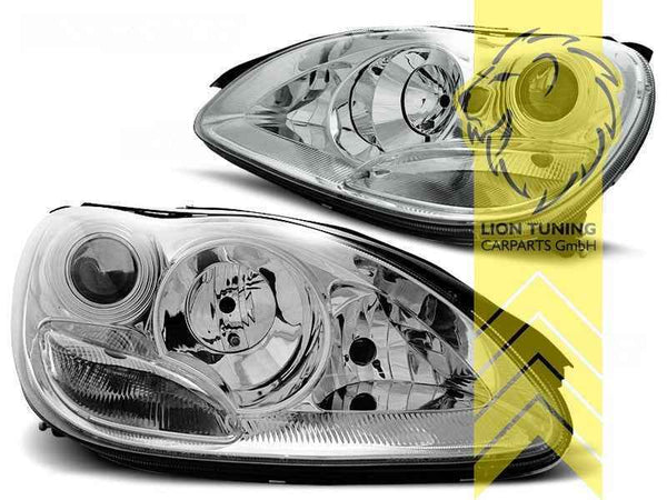LTG Pair Aftermarket XENON HID Headlights Mercedes W220 S-Class 02-05 LHD
