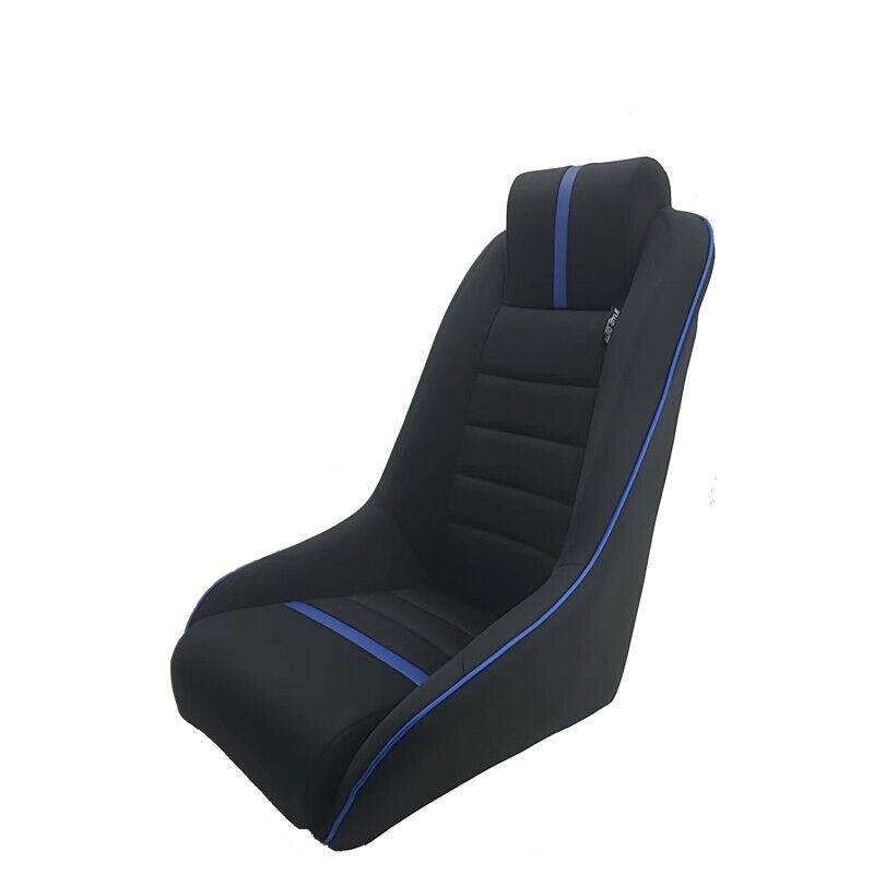 AS x1 Univ Classic RS Black Blue Car Retro Kit Fixed Back Bucket Seat + slides