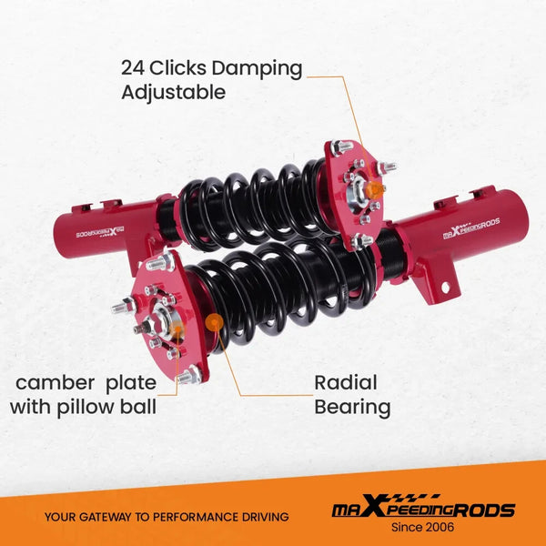 MXPR 24 Level Pro Lowering Coilovers Suspension Hyundai Veloster 2012-2016 1.6L