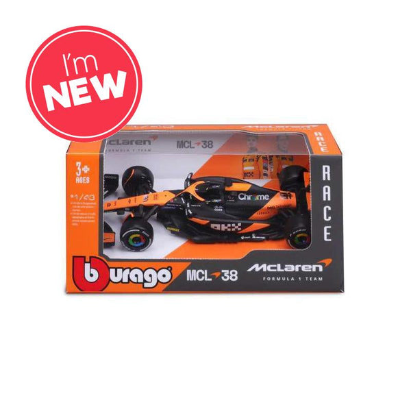McLaren F1 Team MCL38 #81 F1 2024 Oscar Piastri 1:43 Scale Bburago Diecast Model