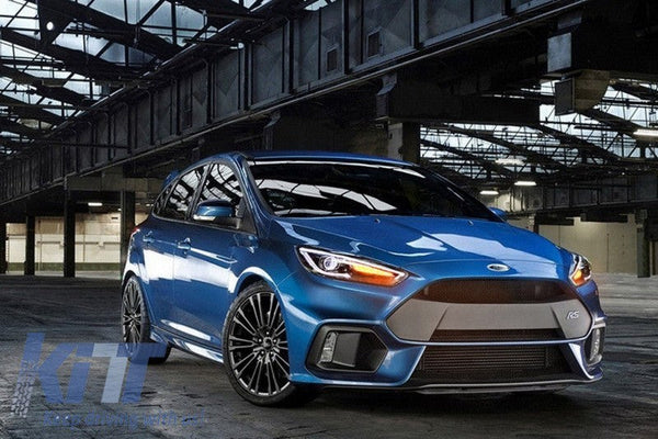 KT Pair LED DRL Bi Xenon Dynamic Demon Headlights Ford Focus 3 Mk3 15-17 LHD