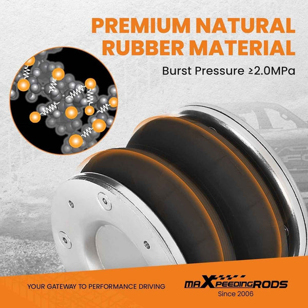 MXP Air Suspension Spring Bag + 12V Compressor Kit Ford Transit 01-20 Twin RWD