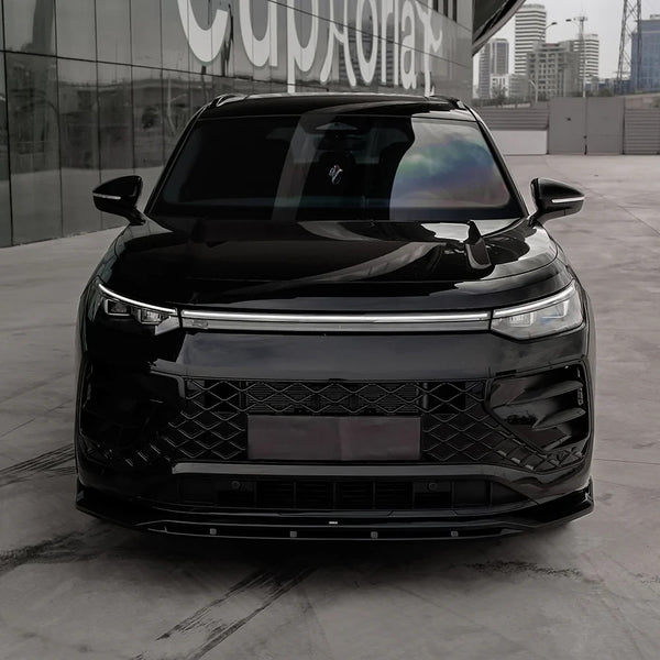 OW Front Bumper Lip Splitter Valance VW Tayron R-Line Mk1 2025+ Gloss Black