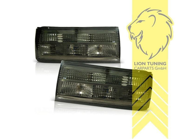 LTG Pair Rear Lights Tail Lamps Taillights BMW E30 82-90 black LHD EXPORT ONLY