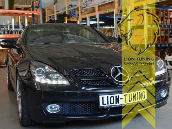 LT Pair LED DRL Lightbar Headlights Mercedes SLK R171 04-11 LHD