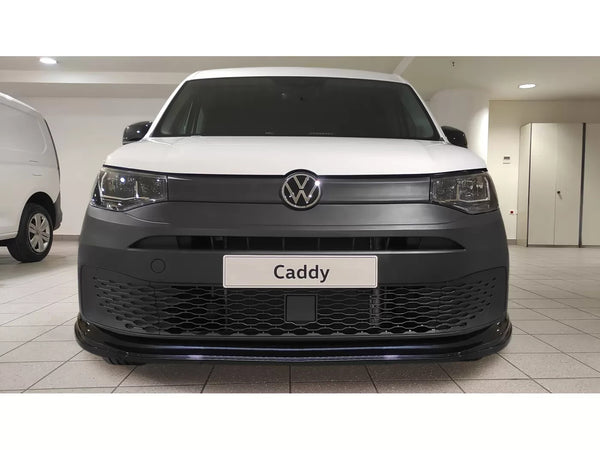 Motordrome Front Bumper Lower Splitter VW Caddy Mk5 2021+ V2 Gloss Black
