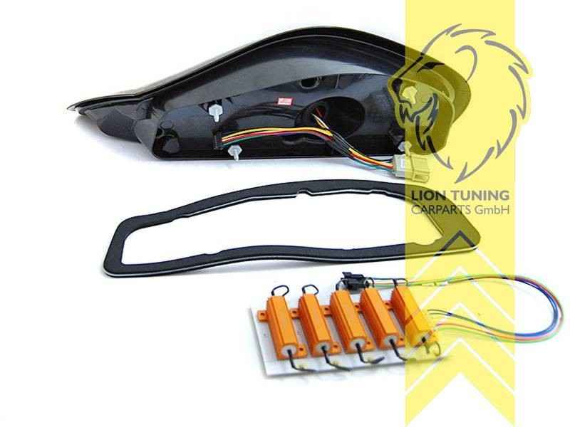 LTG Pair LED Dyna Rear Lights Tail Lamps Porsche Boxster 986 96-04 Smoke LHD RHD