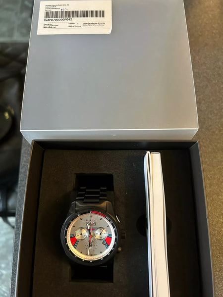 WAP0700200P042 Rare 1911 Limited Edition Genuine Porsche Martini Racing Chrono Mens Watch 42mm Ronda 5030D