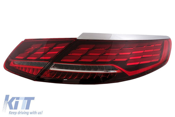 KT Pair LED Rear Lights Merc S-Class Coupe C217 Cabrio A217 15-17 S63 S65 LHD