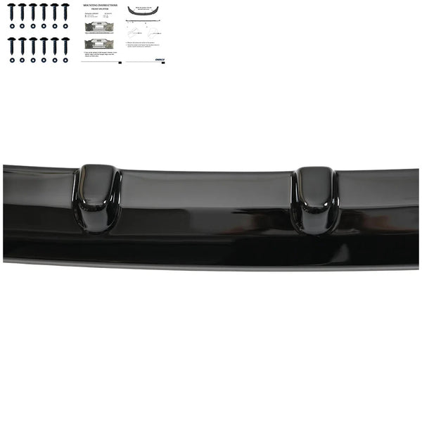OW Front Bumper Lower Splitter Valance VW Transporter T7 24+ ABS Gloss Black