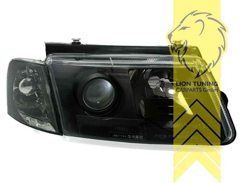 LTG Pair LED DRL Headlights VW Passat 3B sedan Variant black LHD