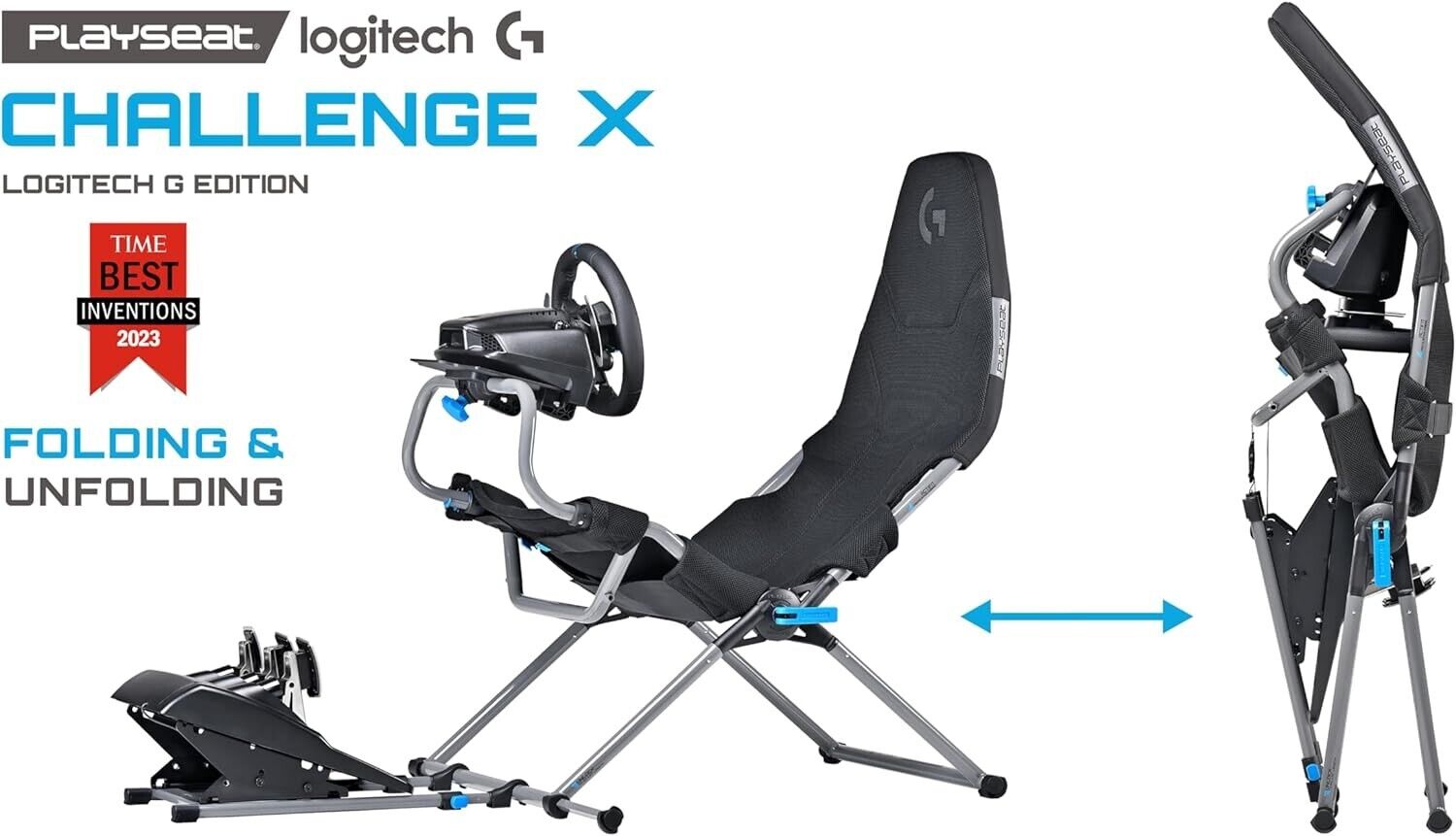 Playseat Driving Game Sim Racing Frame & Seat Challenge X - Logitech G Edition