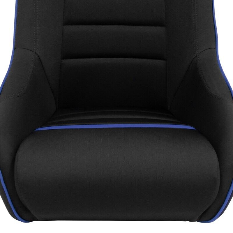 AS x1 Univ Classic RS Black Blue Car Retro Kit Fixed Back Bucket Seat + slides