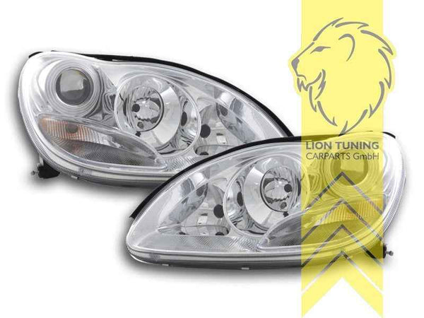 LTG Pair Aftermarket XENON HID Headlights Mercedes W220 S-Class 02-05 LHD
