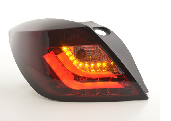 FK Pair LED DRL Lightbar Rear Lights Opel Vauxhall Astra H GTC 04-08 red Black