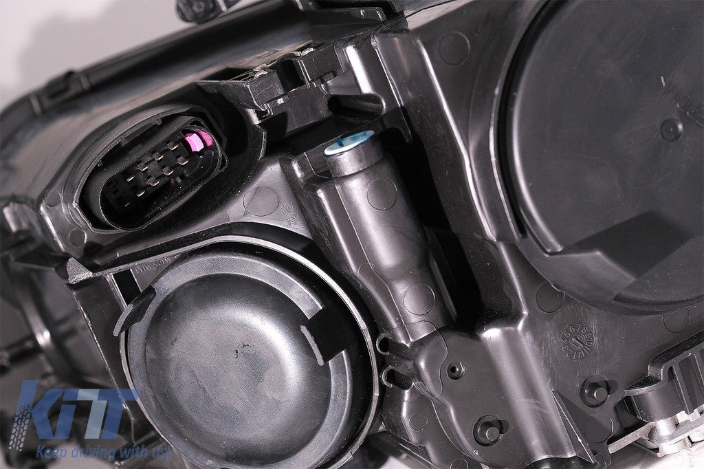 KT LUXE Pair Full LED DRL Seq Dyna Headlights Audi A4 B8.5 Facelift 12-15 LHD