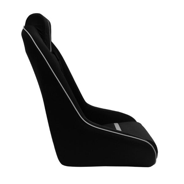 AS x1 Univ Classic RS Black Grey Car Retro Kit Fixed Back Bucket Seat + slides