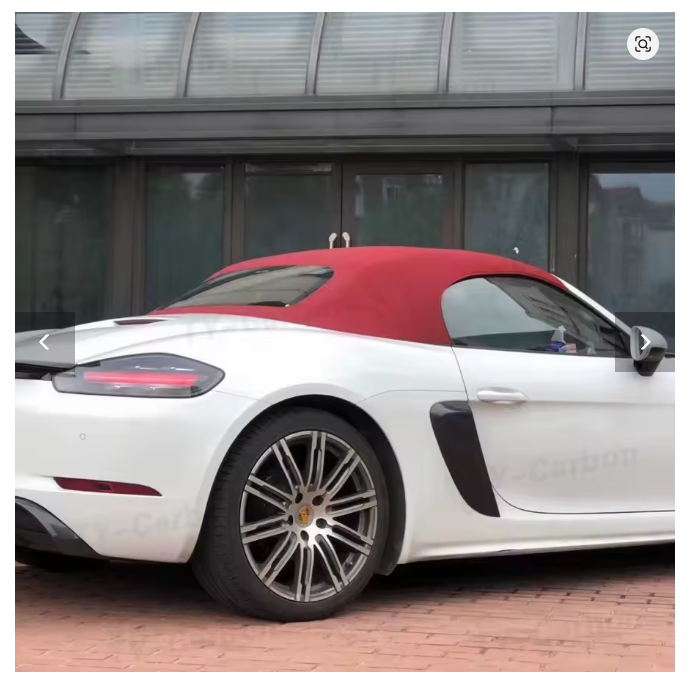 Pair of Side Air Intake Grille Vent Scoops Porsche 718 Boxster Cayman 16-20