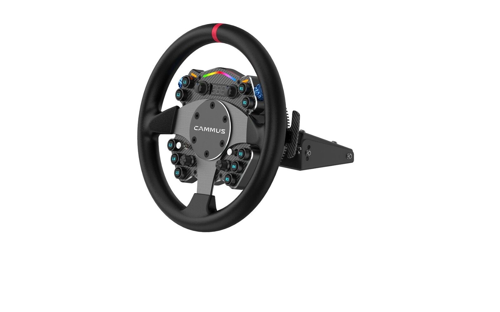 CAMMUS Bundle C12 Steering Wheel + CP5 Pedals + CS5 Clamp BUNDLE - PC Racing Driving Sim Simulator Package Deal