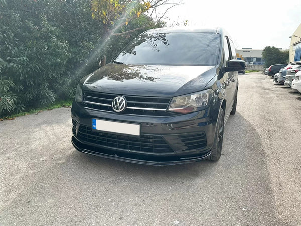 Motordrome Front Bumper Lower Splitter VW Caddy 4 MK4 15-21 Gloss Black