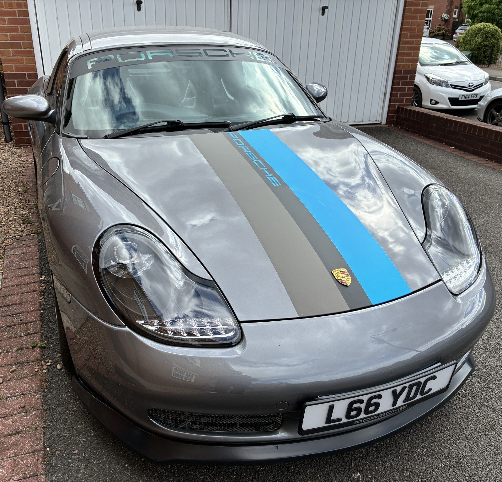 LTG Pair LED DRL Headlights Porsche 911 996 Boxster 986 Spyder 96-06 Black LHD