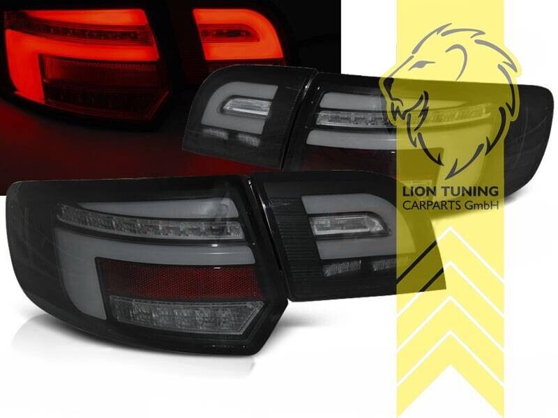 LT Pair LED REAR LIGHTS Lightbar DRL Audi A3 8P 8PA 04-08 Sportback smoke LHD
