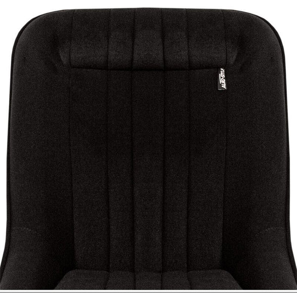 AS x1 Classic Car Retro Kit Sports Fixed Back Bucket Seat Black Fabric + slides