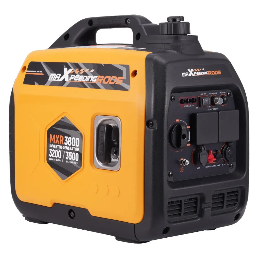 MXPR Petrol Inverter Generator Silent Portable 3500W 4 Stroke Engine Camping