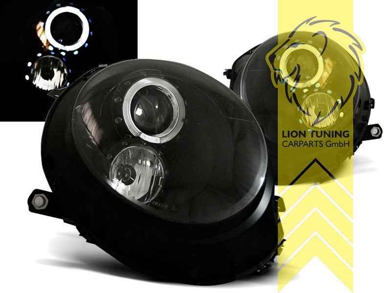 LTG Pair LED DRL Halo Ring Headlights Mini Cooper R56 R57 + FL 06-14 LHD